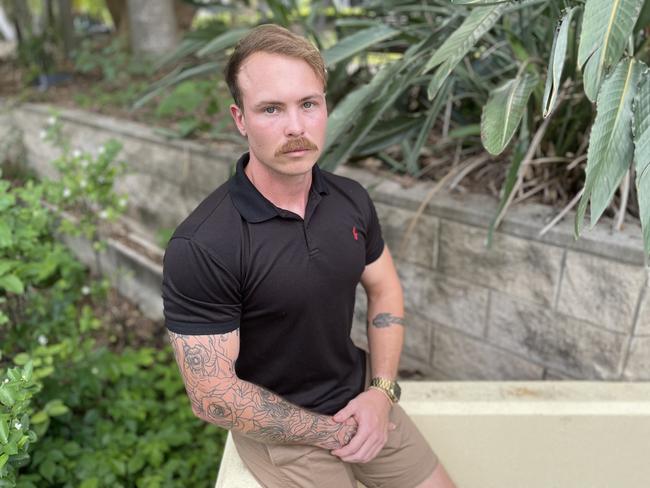 Kelso man Karl Boevink, 27, says youth crime has had a huge impact over his life. Picture: Chris Burns