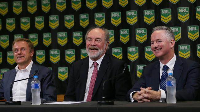 News Corp COO Peter Tonagh, John Grant and Hugh Marks, COO for Channel 9.
