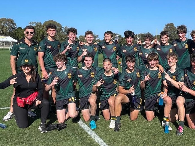 THe Villanova College premiership winning side.