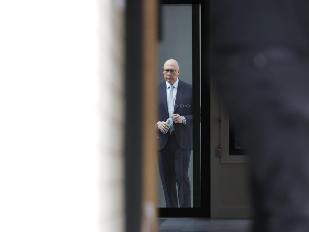 Liberal polling never had Mr Dutton projected to form a majority government. Picture: Richard Dobson / Newswirethe