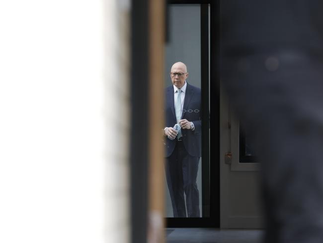 Liberal polling never had Mr Dutton projected to form a majority government. Picture: Richard Dobson / Newswirethe