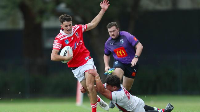 Toby Rumble in action for the Illawarra South Coast Dragons in the 2023 Laurie Daley Cup. Picture: Sue Graham