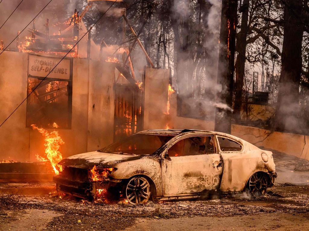 One eyewitness said they saw cars pulled over full of people grabbing items in the heavily populated metropolis. Picture: JOSH EDELSON / AFP