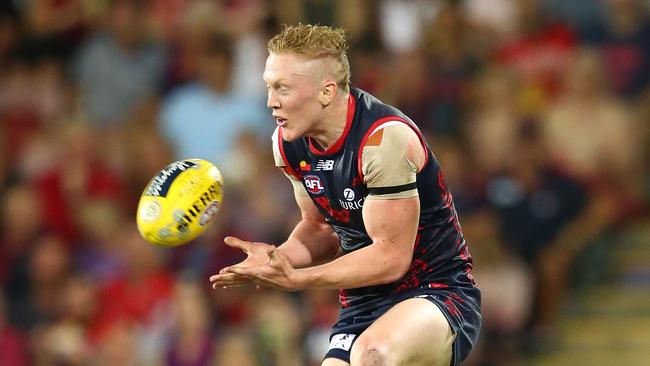 Melbourne could be an ideal club to relocate to Darwin. Clayton Oliver in action at TIO Stadium last year. Picture: Getty Images