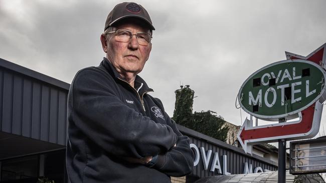 Bendigo’s Oval Motel owner Gary Gibson is upset that the Commonwealth Games have been cancelled. Picture: Jake Nowakowski