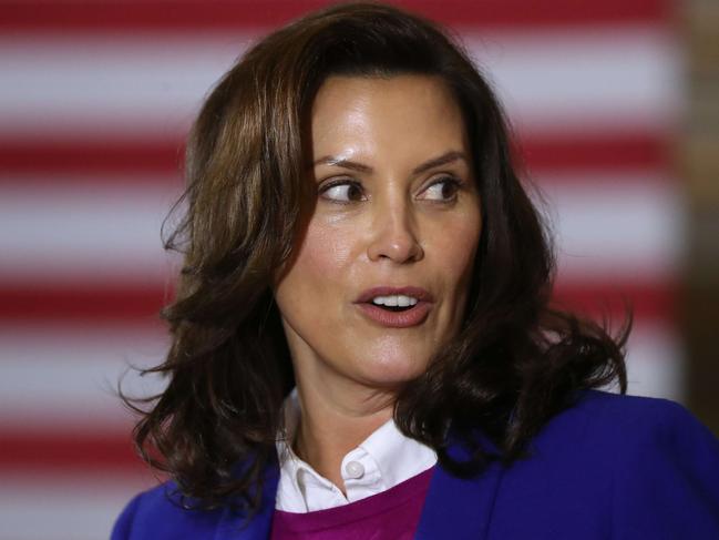 Michigan Governor Gretchen Whitmer was a kidnap plot target over unpopular lockdowns. Picture: AFP