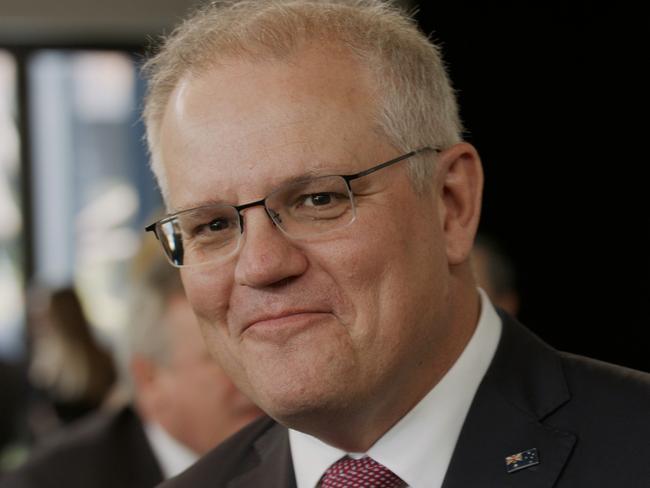 SYDNEY, AUSTRALIA - NewsWire Photos SEPTEMBER 15 2020. Prime Minister Scott Morrison announces an energy plan for the Hunter Valley region at  Westrac.  Picture: NCA NewsWire / Joel Black