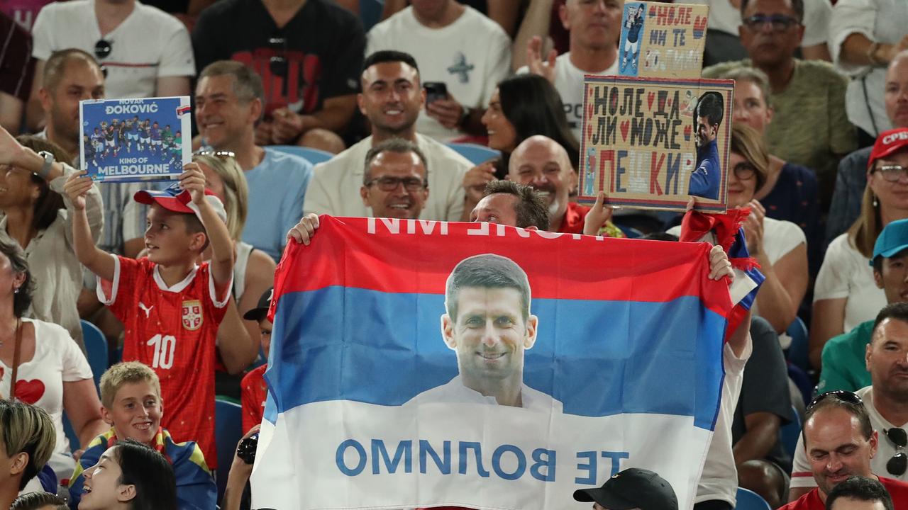 Djokovic made a popular return to Melbourne.