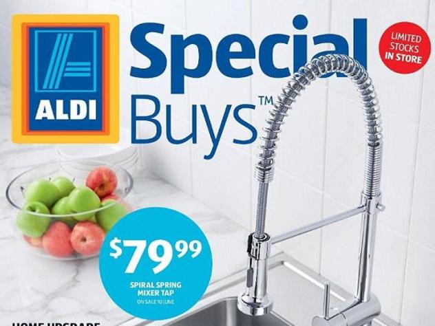 The Aldi tap found to contaminate water with 15 times the allowable level of lead. Picture: Supplied