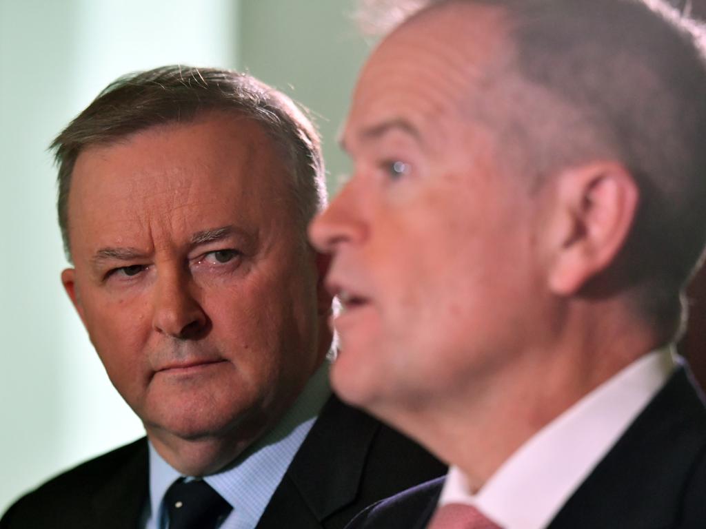 Labor sources suggest Anthony Albanese has been ‘regularly’ sounding out Bill Shorten about overseas posting. Picture: AAP Image/Mick Tsikas