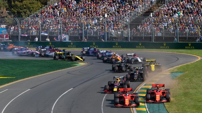 A reconfigured and resurfaced Albert Park circuit is set to be unveiled on Friday. Picture: Getty Images