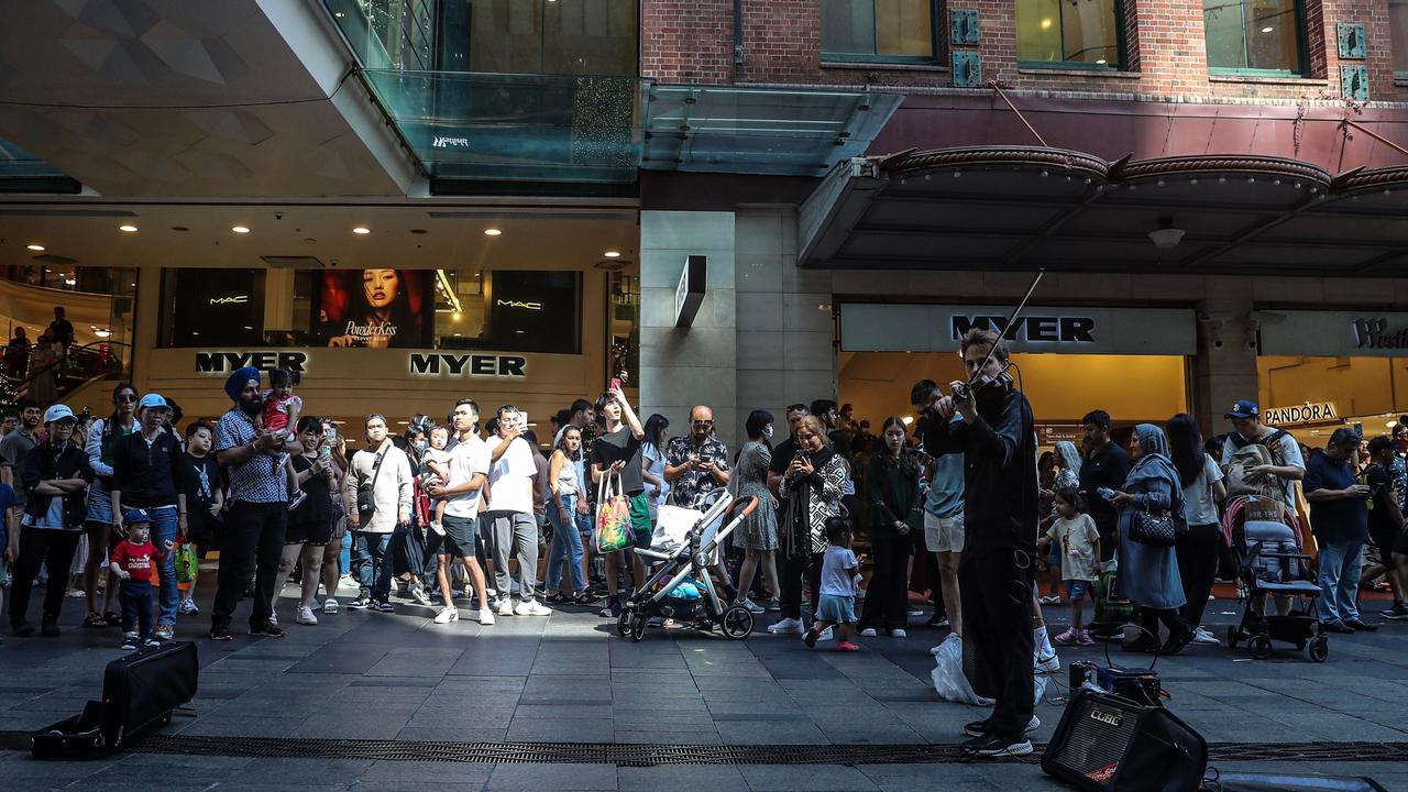 Myer said it had positive momentum leading into Christmas. Picture: Roni Bintang/Getty Images.