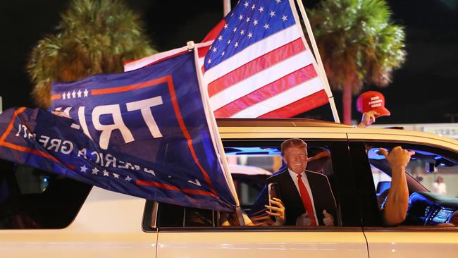 President Donald Trump supporters in Miami, Florida. Picture: Joe Raedle/Getty Images/AFP