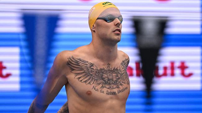 Australian swimming star Kyle Chalmers says the Paris Games will be his last. Picture: Manan Vatsyayana / AFP