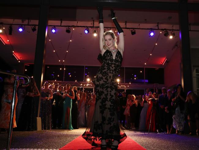 Robina State High School Year 12 formal at HOTA. Sidney Parratt strikes a pose. Picture: Glenn Hampson.
