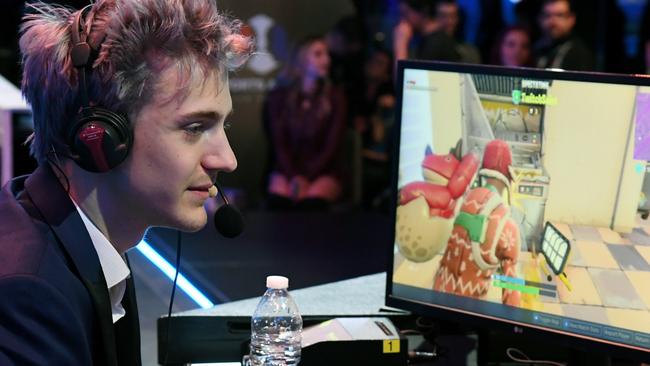 Twitch streamer and professional gamer Tyler ‘Ninja’ Blevins. Picture: AFP