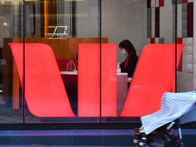 , BRISBANE, AUSTRALIA - NewsWire Photos September 23, 2021: WestPac bank in Brisbane., Australia's biggest bank has warned proactive steps must be taken now to avoid a New Zealand style government intervention to cool soaring house prices, Picture: NCA NewsWire / John Gass