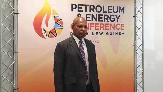 PNG international trade and investment minister Richard Maru at the PNG Petroleum and Energy Conference in Port Moresby.