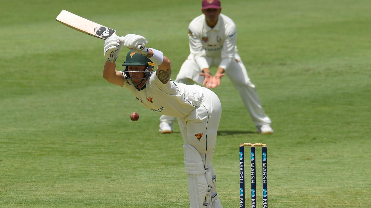 Ben McDermott was one of 11 Tasmanian batsmen to find life extremely difficult.