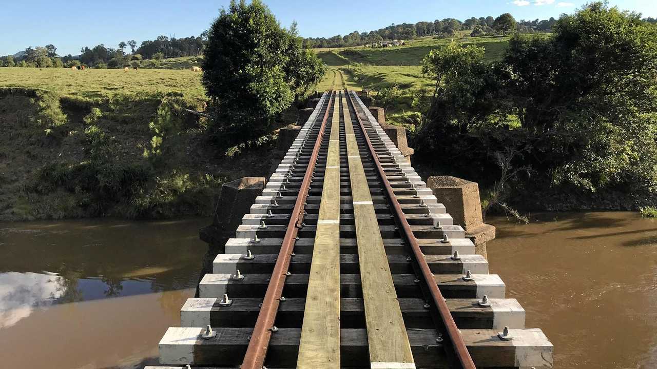 The Rattler bridge over Mary River at Six Mile. Picture: Tom Daunt