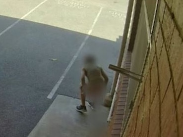 On one occasion, the anonymous woman nearly got caught by a passing car. Picture: Nine