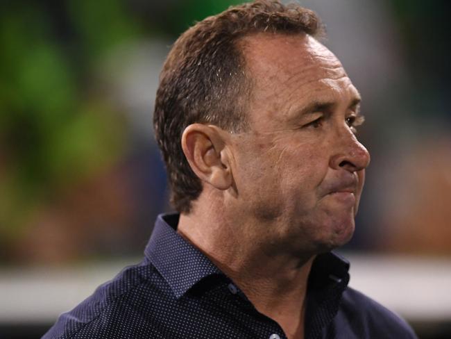 Raiders coach Ricky Stuart is angered by what has happened to Curtis Scott.