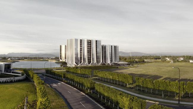 Artist impression of Sunland's The Lanes development on the Gold Coast.