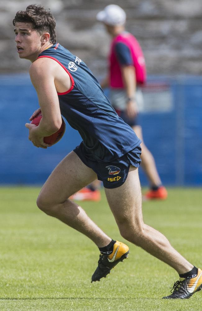 Ned McHenry has already caught the eye of new coach Matthew Nicks at pre-season training. Picture: Simon Cross