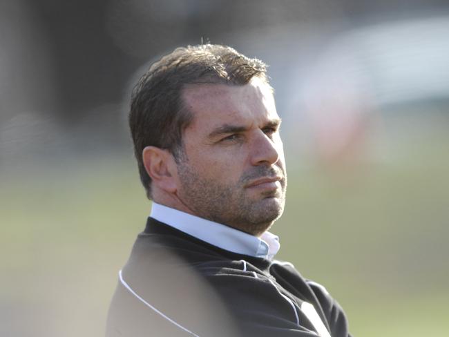 Ange Postecoglou coaching the Whittlesea Zebras.