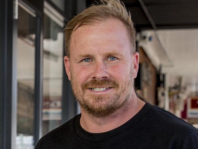 Gold Coast hospitality operator Scott Imlach at his new bar Night Cap at Nobby, which is still under construction. Picture: Jerad Williams