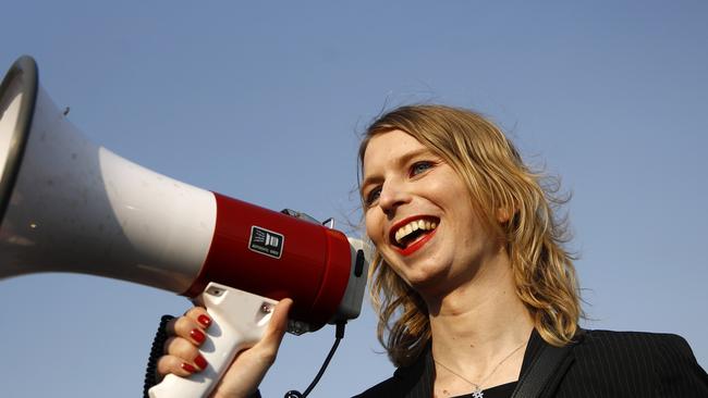 Chelsea Manning hasn’t been granted a visa but will take part in a speaking tour via video link. (Pic: Patrick Semansky/AAP)