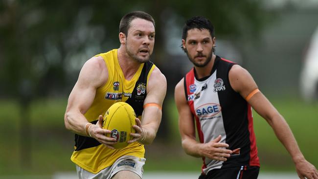 Trent Melville for Nightcliff against Southern Districts in Round 17 of the 2020-21 season Picture Felicity Elliott AFLNT Media