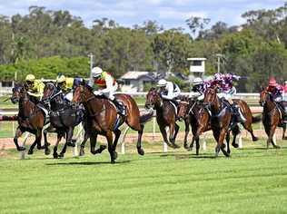 Jockey Brad Stewart positions Boom County for a winning burst in the latest meeting at Ipswich racetrack. Picture: Cordell Richardson