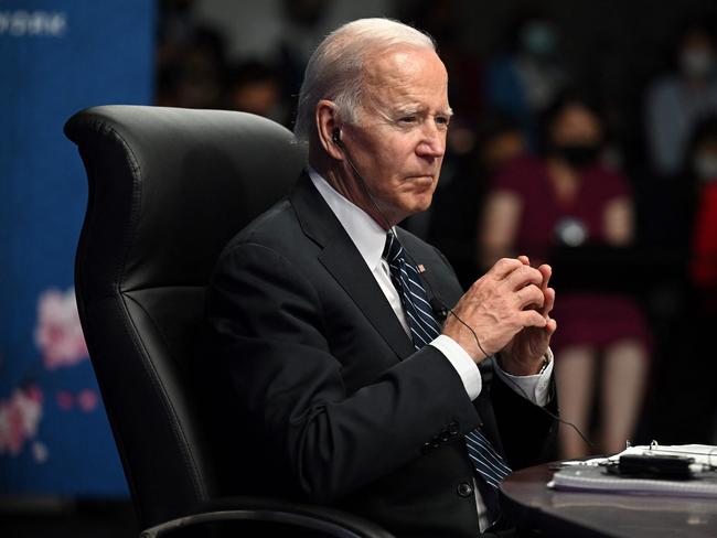 US President Joe Biden speaks about the Indo-Pacific Economic Framework for Prosperity at the Izumi Garden Gallery in Tokyo. Picture