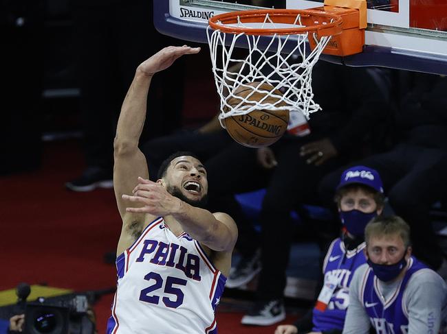Ben Simmons’ NBA future remains uncertain due to his ugly trade standoff with the Philadelphia 76ers. Picture: Tim Nwachukwu / Getty Images