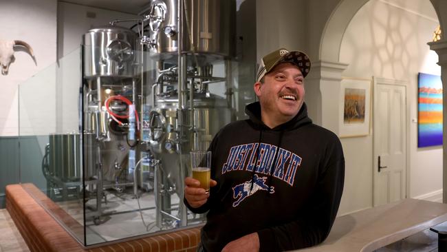 Lachy Fargher is the head brewer at the Parachilna Brew Project. Picture: Toby Zerna