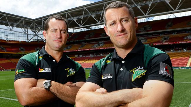 Jets coaches Shane and Ben Walker will interview for the Titans coaching job. Pic Darren England.