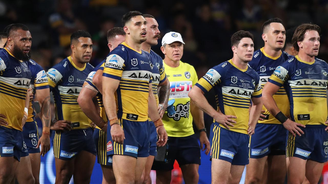 The Eels have spent more weeks in last spot (65 overall) than any other team. Picture: Brett Costello