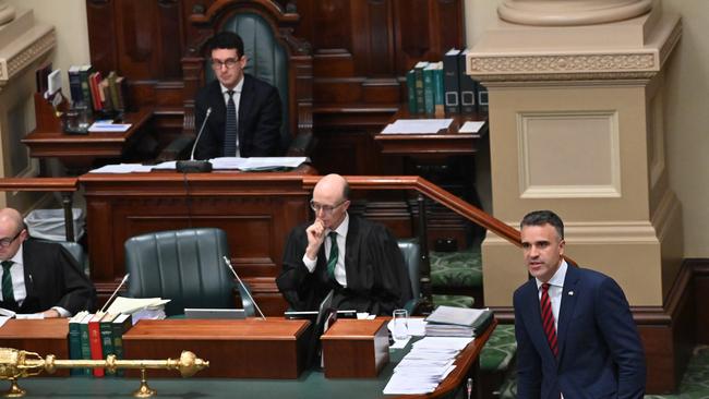 Speaker Dan Cregan and Labor Leader Peter Malinauskas. Picture: Keryn Stevens