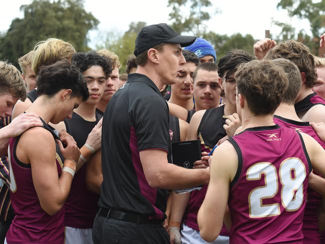 Haileybury coach Matthew Lloyd. Picture: Josie Hayden