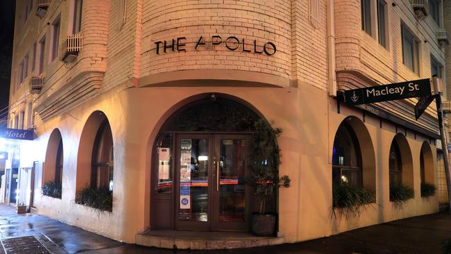 Shut … The Apollo at Potts Point. Picture: Christian Gilles