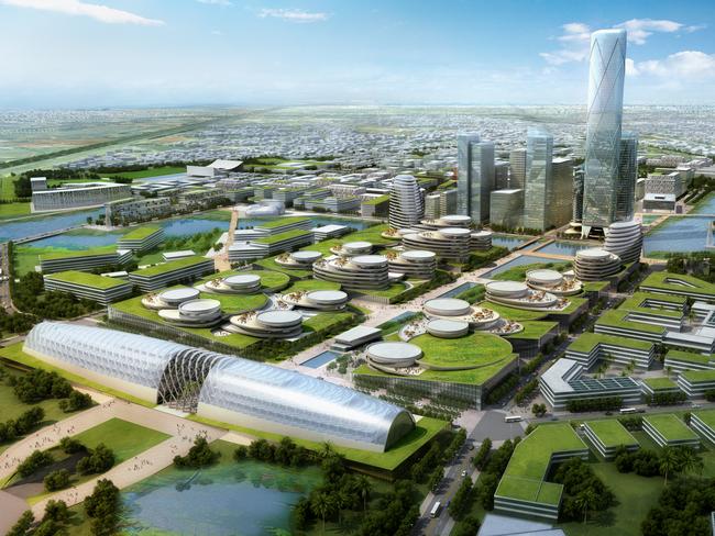 An artist's impression of East Werribee. Picture: Australian Education City consortium