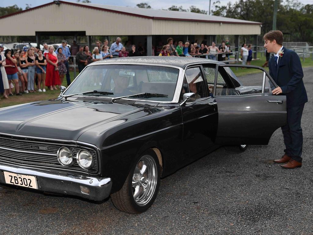 Burnett State High school formal car photos. Picture: Patrick Woods.
