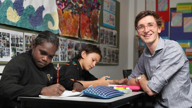 Edward Tudor has been nominated for his work with the Melbourne Indigenous Transition School at Richmond Football Club. Picture: Alex Coppel.