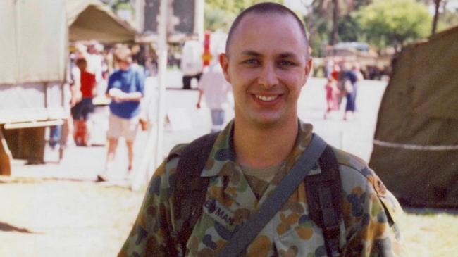 Marc Newman serving in the Australian Army. Picture: Contributed