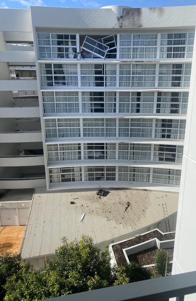 A helicopter crashed into the roof of the Double Tree Hilton on the Cairns Esplanade at 1.50 am on Monday morning killing the pilot.Photo: Ian Mullings