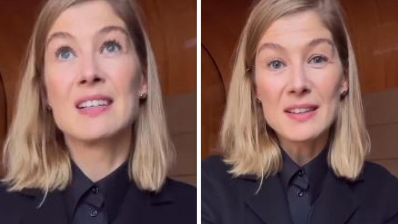 Rosamund Pike divides fans with video about Queen's funeral | news.com.au â€”  Australia's leading news site