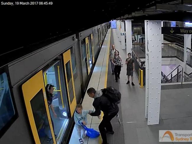 Luckily, the girl escaped unscathed. Sydney Trains