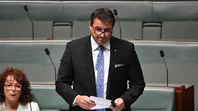 Nationals Member for Cowper Pat Conaghan during Question Time in the House of Representatives.