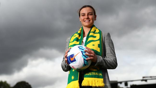 Matildas star Chloe Logarzo has opened up on the issues facing queer athletes. Picture: Getty Images